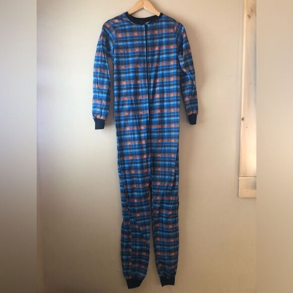 🟡 Arie by Ariella | Plaid One Piece Pjs - Picture 1 of 3
